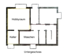 2- Zi.-Gartenwohnung plus Tageslicht-Hobbyraum - neues Duschbad - Untergeschoss