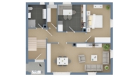 Grundriss im EG - Platz für die ganze Familie - freistehendes Einfamilienhaus mit großem Garten und Baureserve